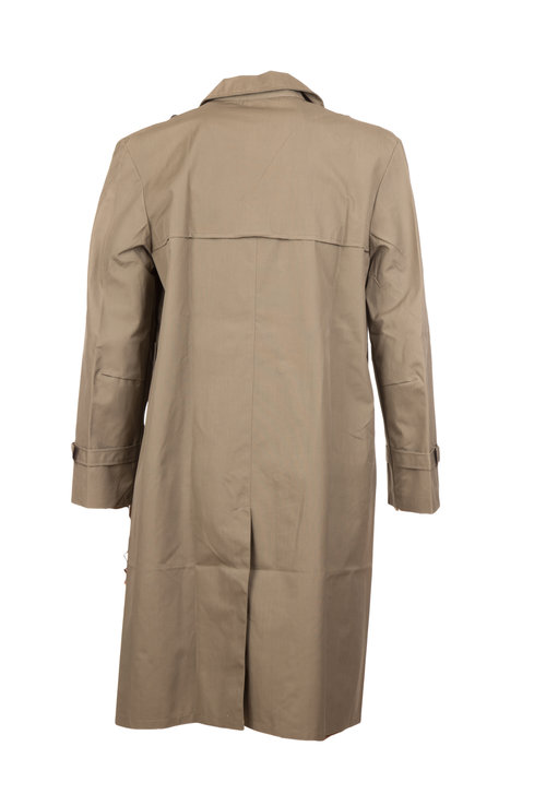Rubberized Raincoat  Single Breasted with Pockets Adjustable Cuffs 